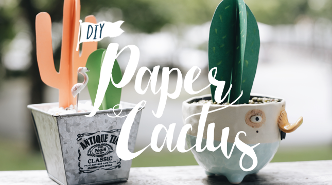มาทำ "กระบองเพชรกระดาษ" กัน (Paper Cactus)