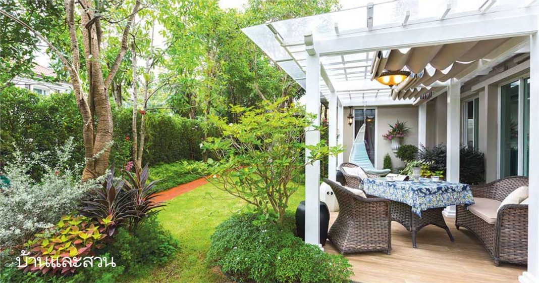 SHADY BALCONY สวนอังกฤษ ริมระเบียง เคียงร่มเงาไม้ใหญ่