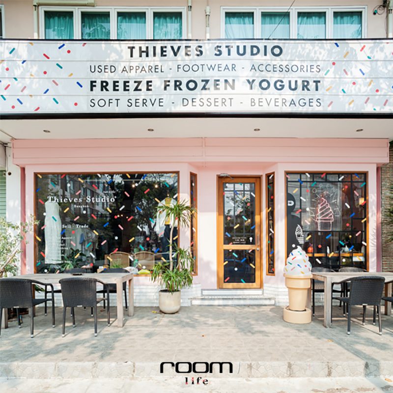 รีโนเวทตึกแถวเก่า Freeze Frozen Yogurt