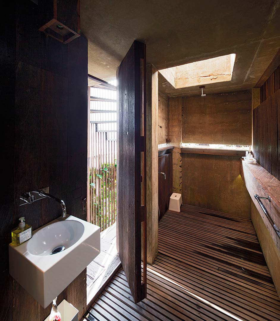 แบบห้องน้ำปูนเปลือย แบบห้องน้ำไม้ ไอเดียแต่งห้องน้ำปูนเปลือย