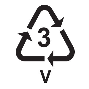 สัญลักษณ์รีไซเคิล V PVC
