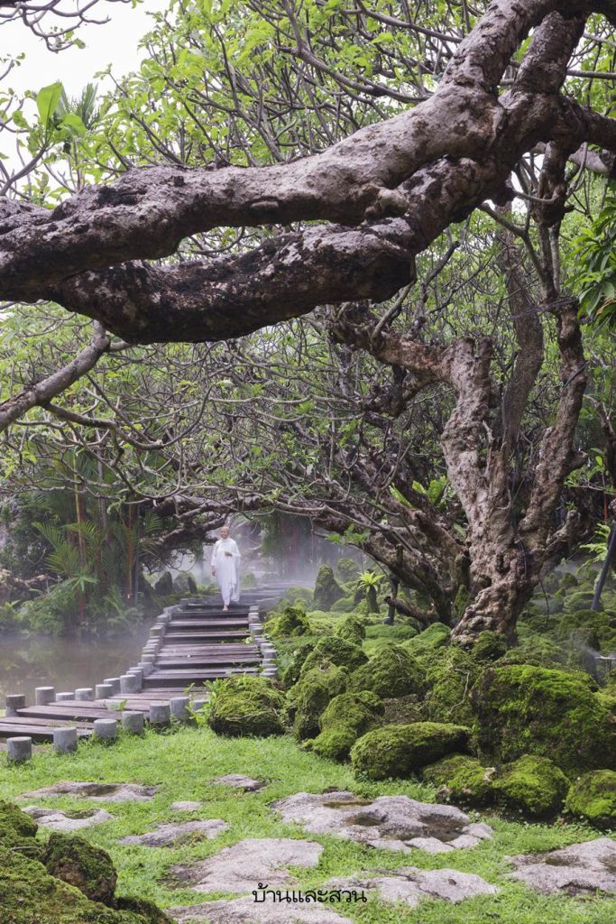 สะพานในสวน สวนธรรม เสถียรธรรมสถาน