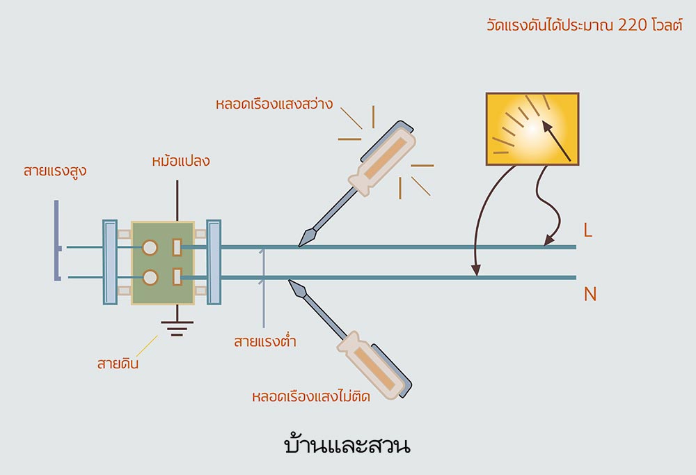 สายไฟในบ้าน ระบบไฟฟ้า 1 เฟส ชนิดของสายไฟ