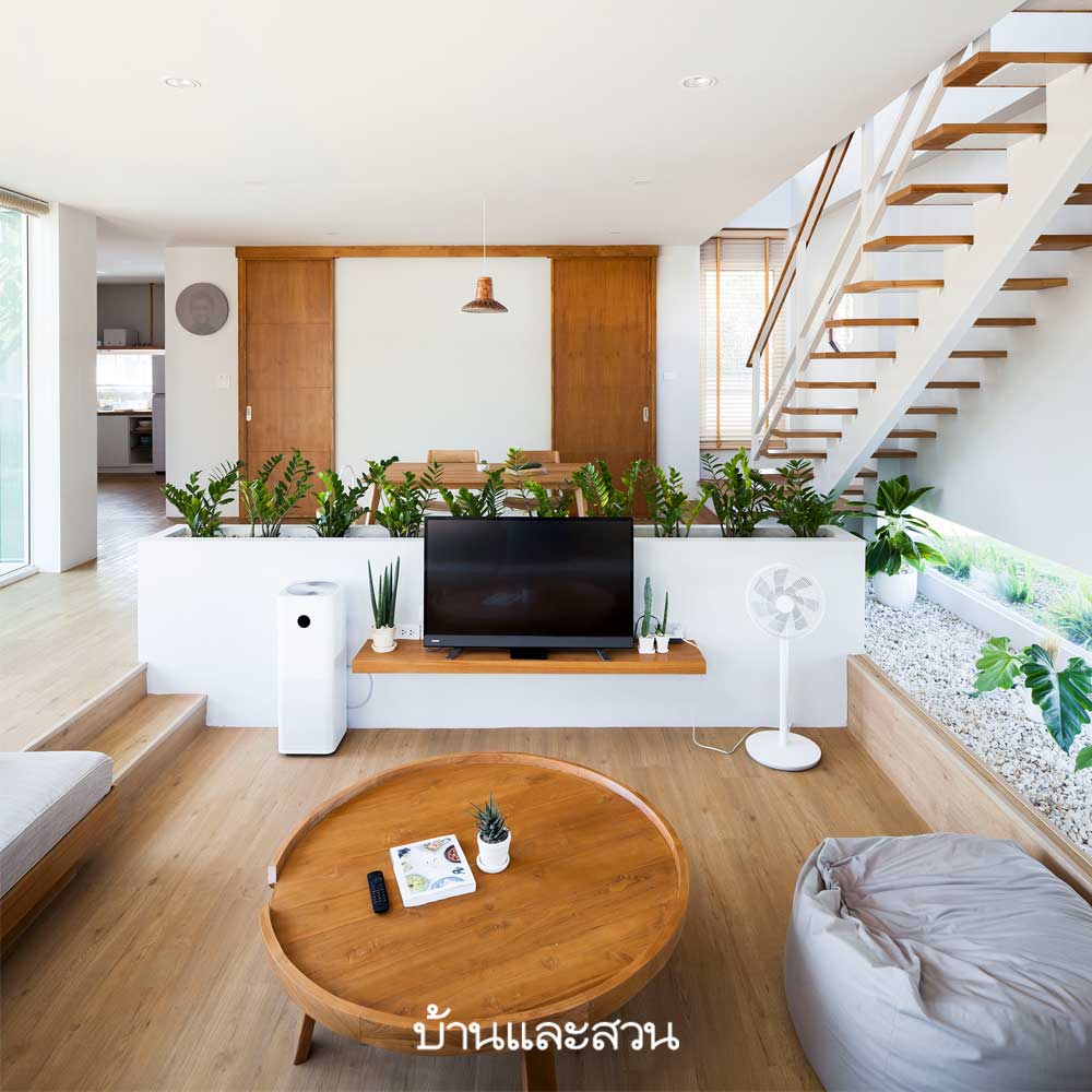 บ้านสีขาว กลิ่นอายมินิมัลสไตล์ญี่ปุ่นเรียบง่ายกลางผืนนา