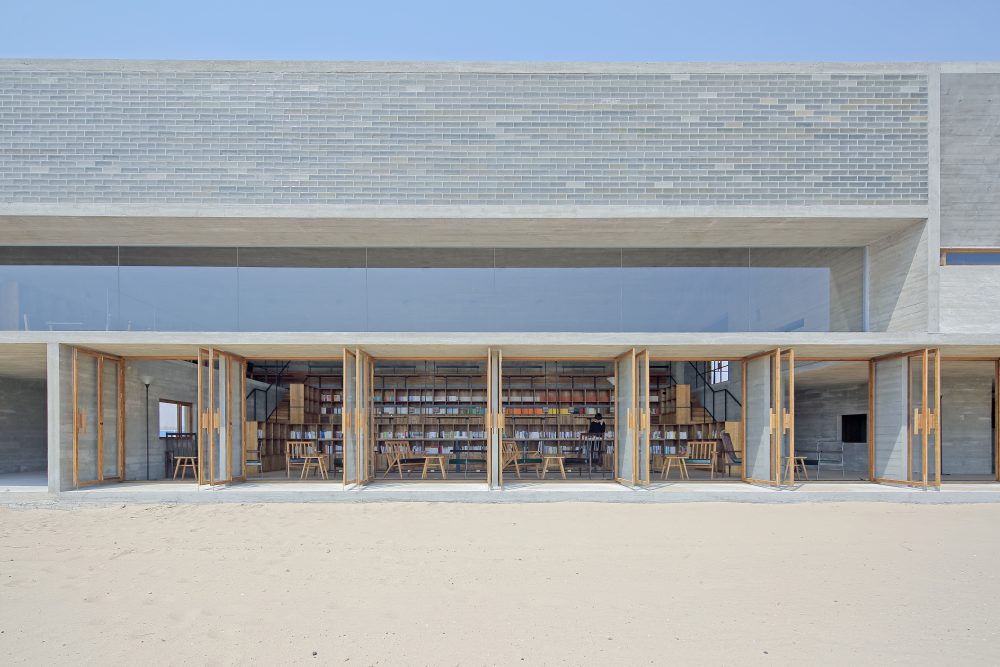 Seashore Library ห้องสมุด คอนกรีตเปลือย