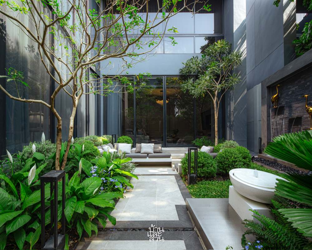 สวนสไตล์โมเดิร์นลักชัวรี