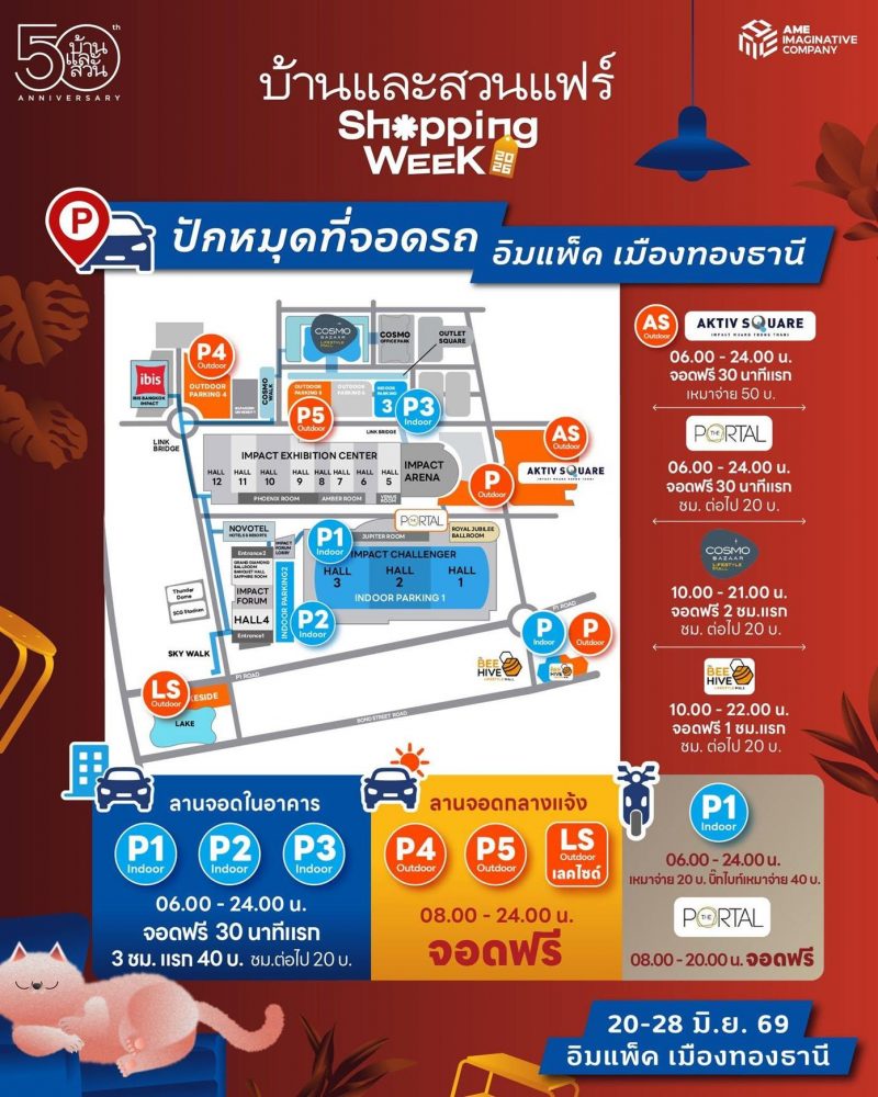 ผังงานบ้านและสวนแฟร์ Shopping Week 2026